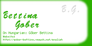 bettina gober business card
